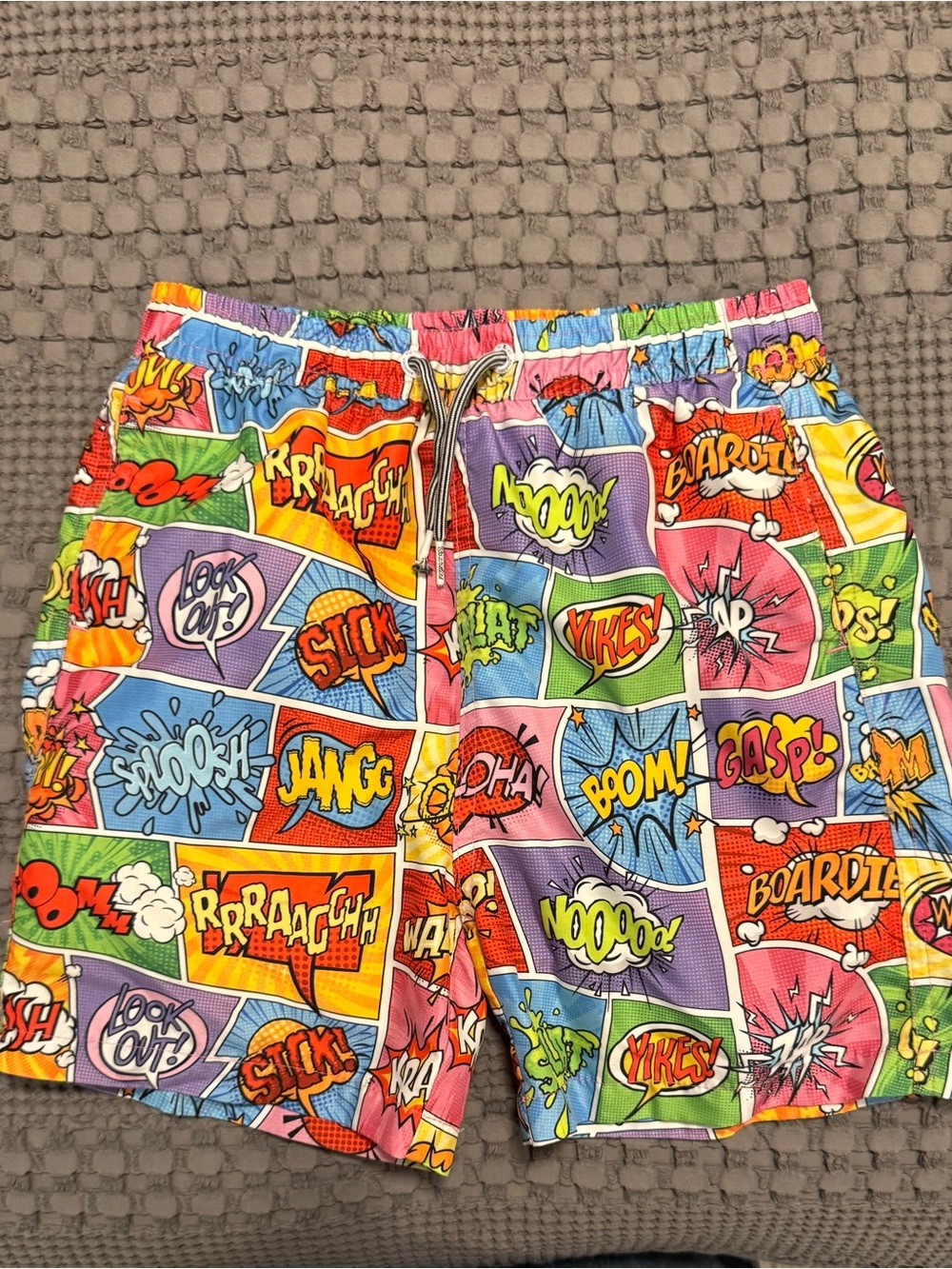 Comic Pop Art Swim Trunks - Multicolor
